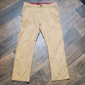 Wrangler Cargo Utility Pants Mens 36X30 Beige Rugged Reinforced